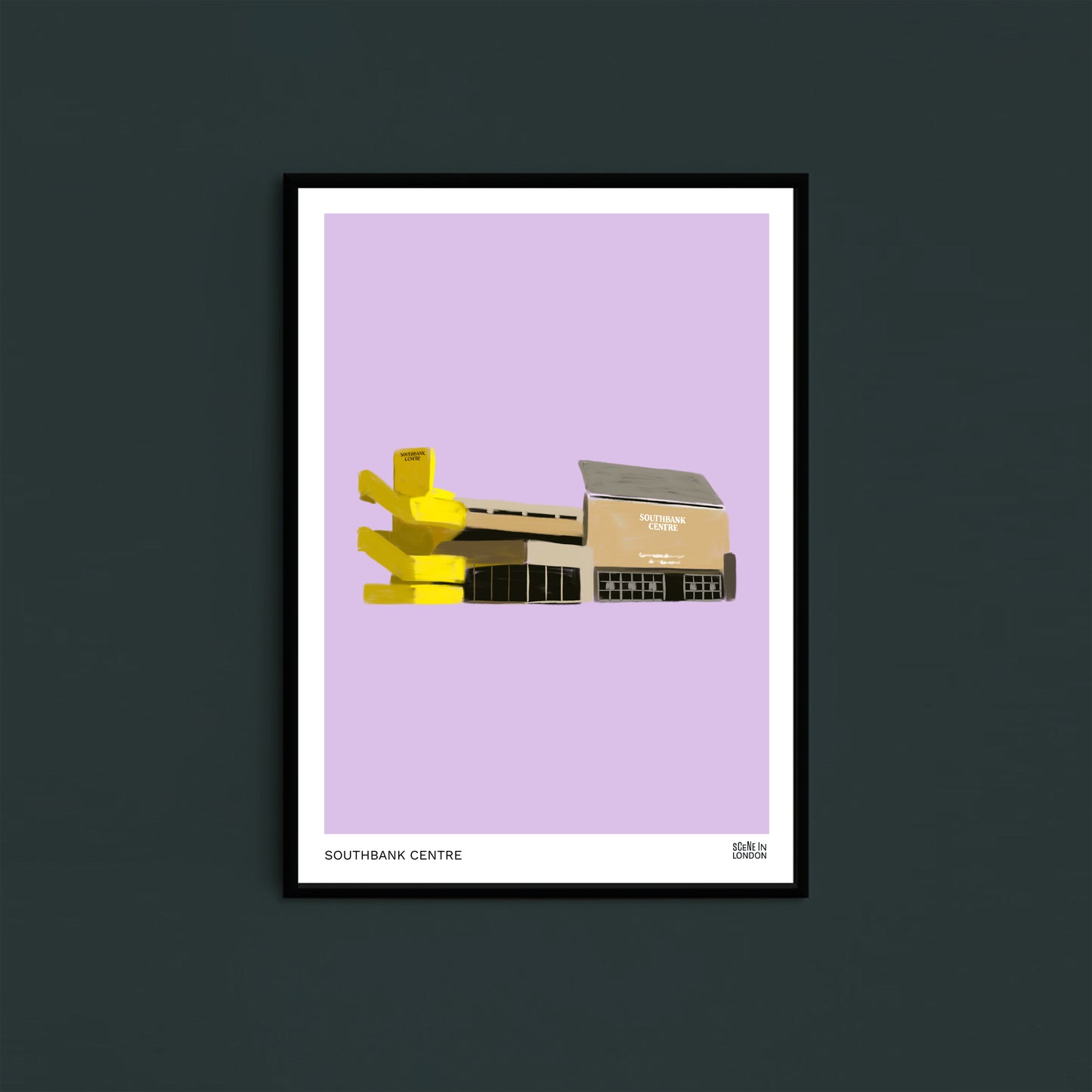 Southbank Centre art print by Samantha Foley, Scene in London