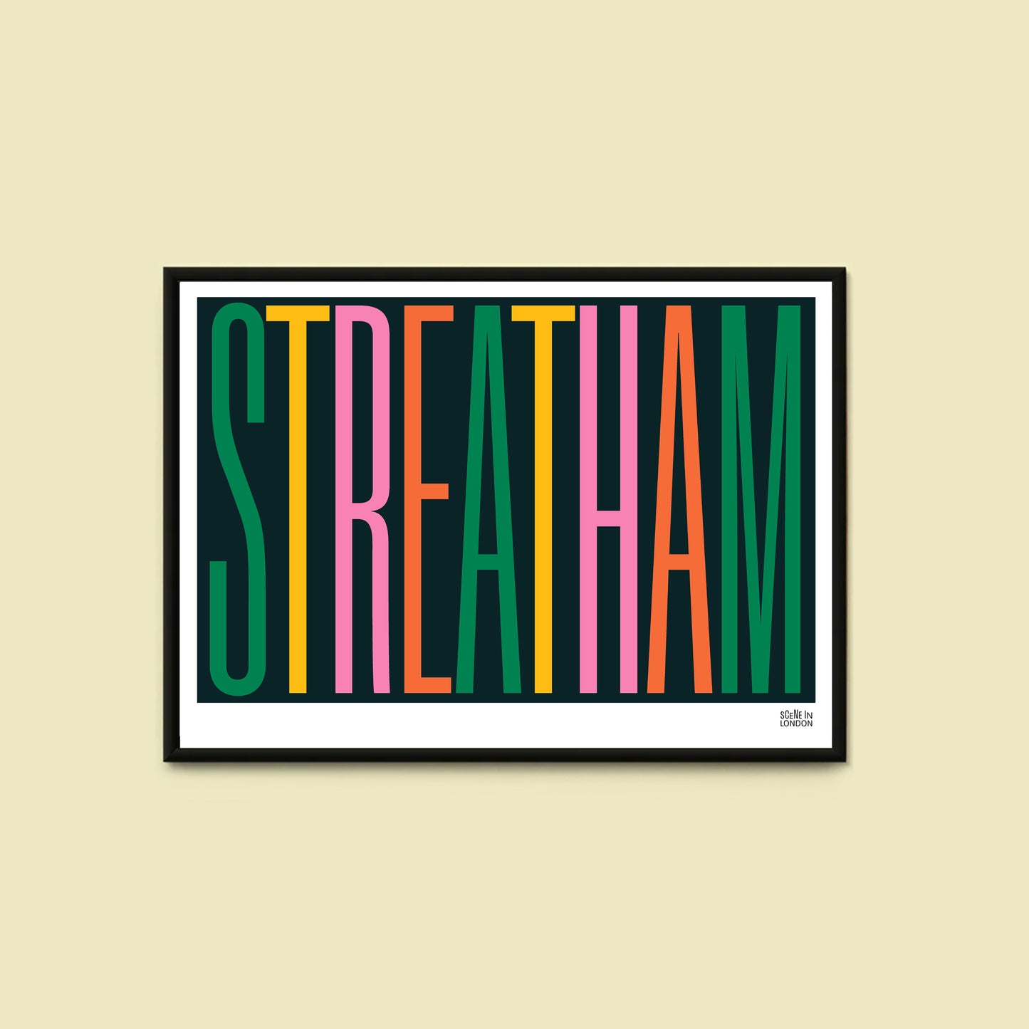 Streatham Typography Print