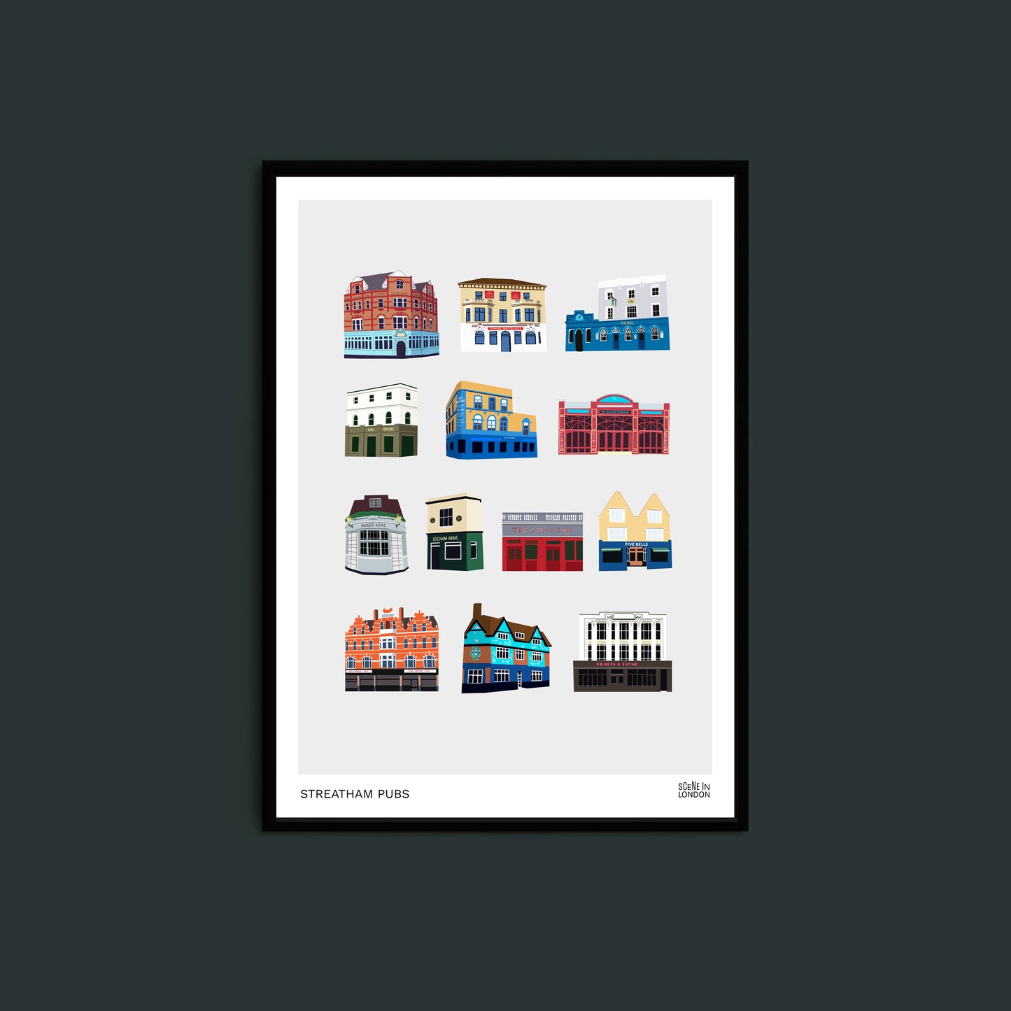 Streatham Pubs Print