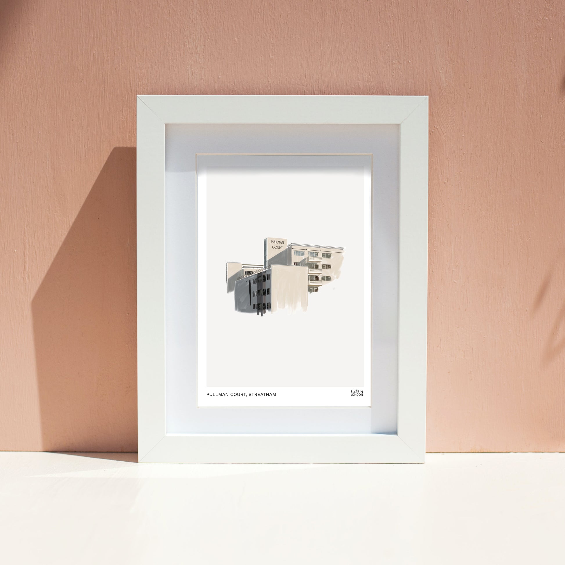 Art print of Pullman Court in Streatham, London