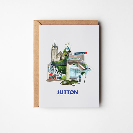 Sutton greeting card with envelope