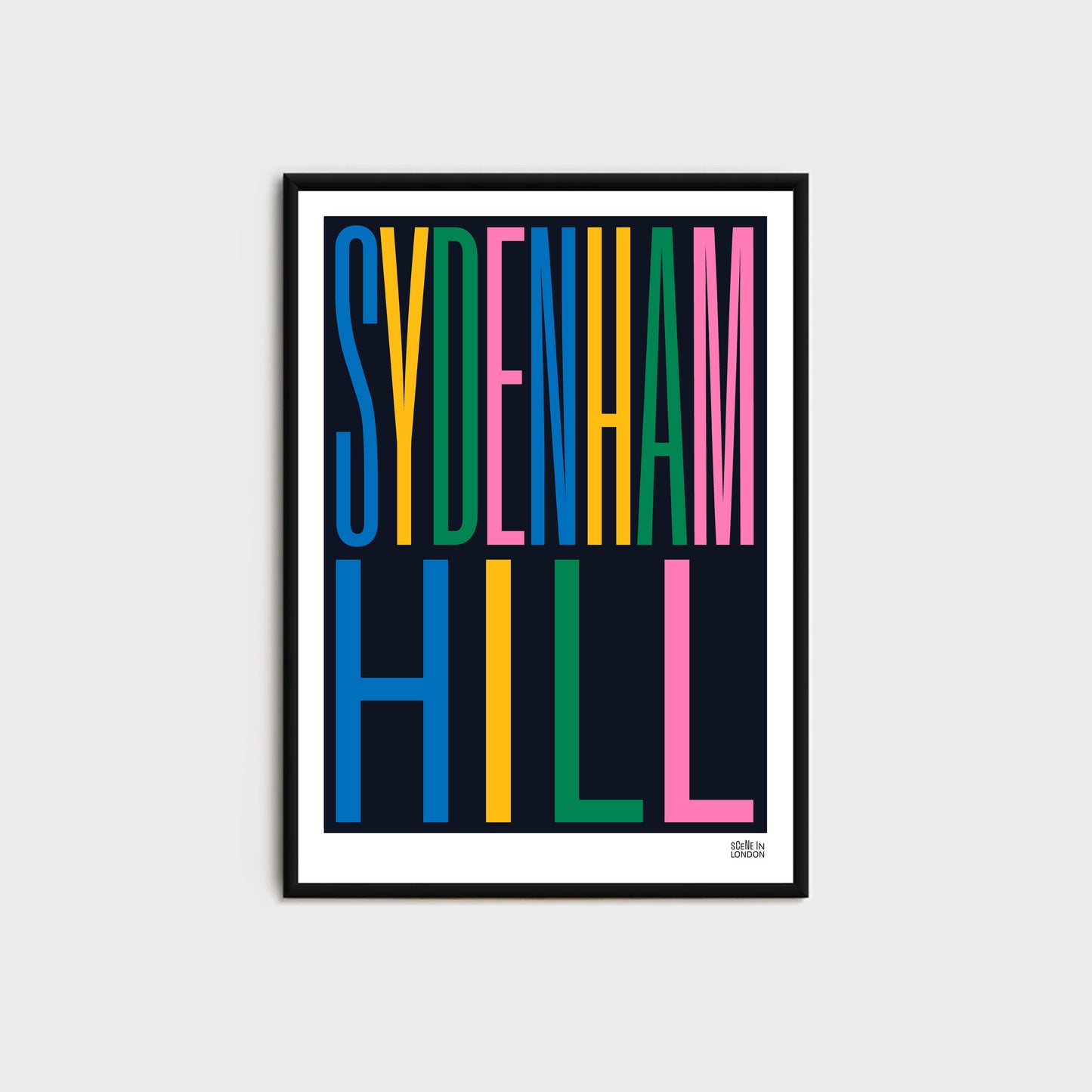 Sydenham Hill typography print