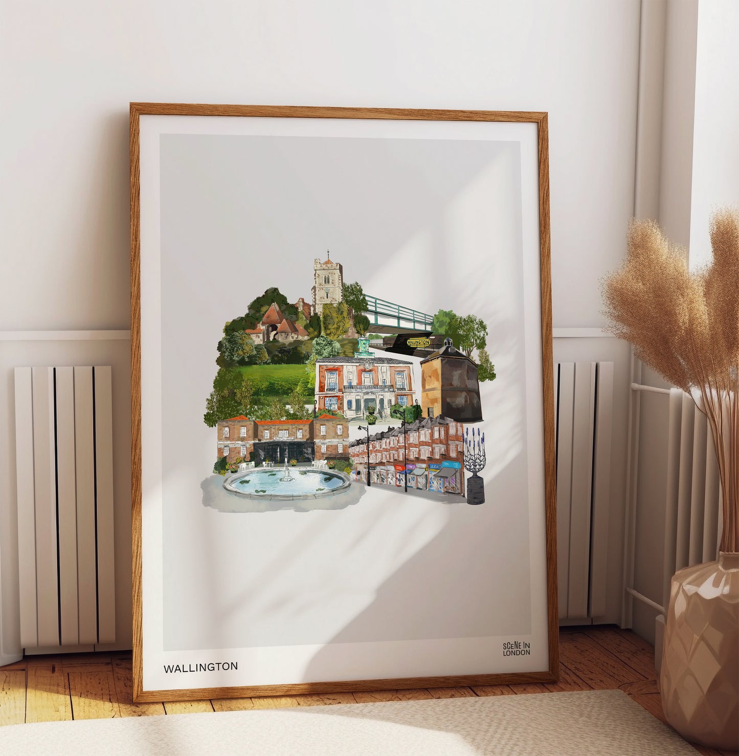 Wallington Illustration Print