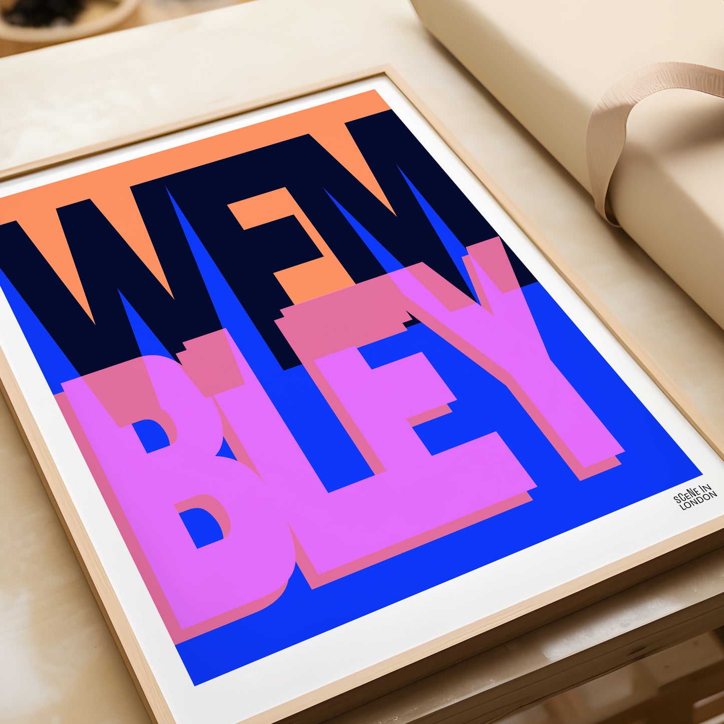 Wembley London Art Poster Print