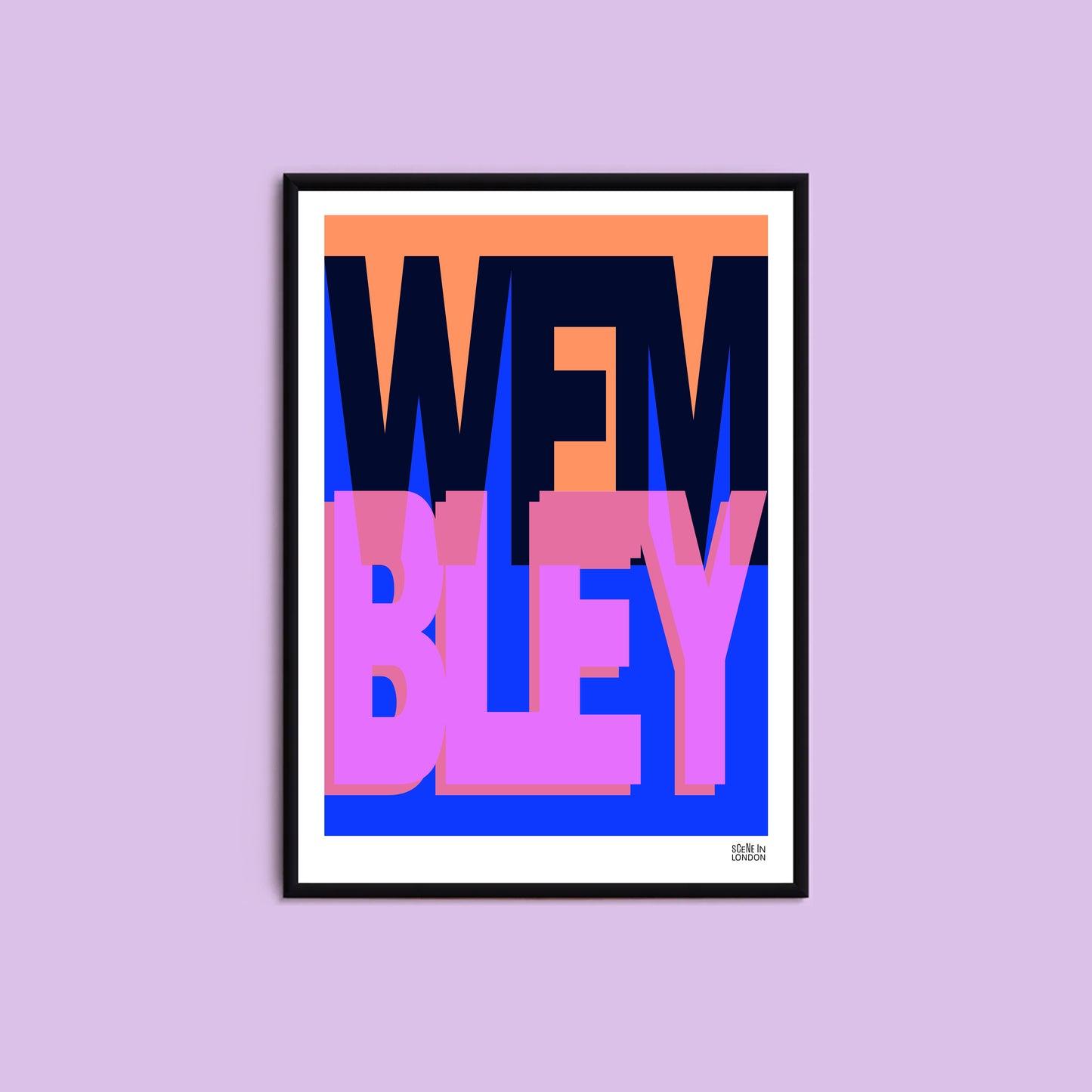 Wembley London Art Poster Print